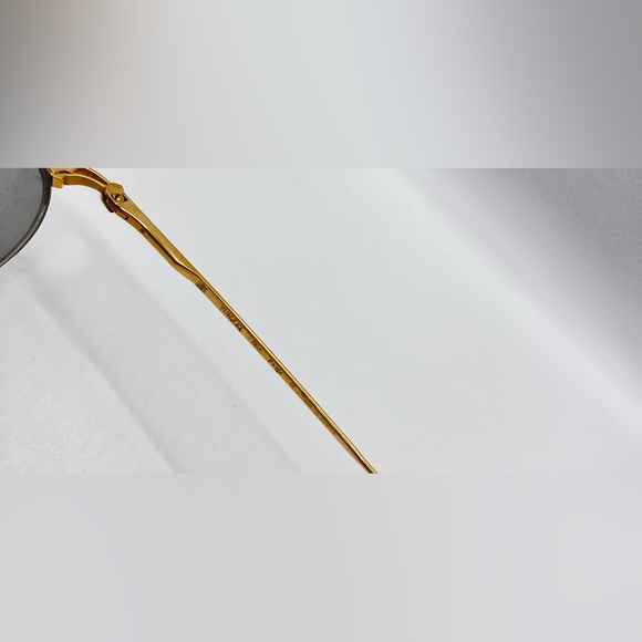 Vintage Vuillet Vega Prestige 386 Gold Oval Half-Rim Sunglasses Frames Only - Picture 7 of 8